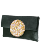 Velvet Midnight Aura Flap Clutch