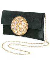 Velvet Midnight Aura Flap Clutch