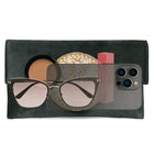 Velvet Midnight Aura Flap Clutch - Black