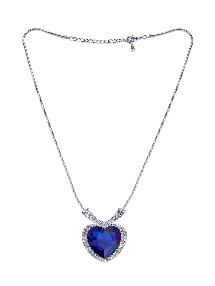 Blue Heart Necklace – Elegant Symbolic Jewellery | Peora
