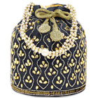 Chic Potli Bag for Fashion Brides - Blue