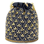 Chic Potli Bag for Fashion Brides - Blue