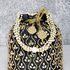 Chic Potli Bag for Fashion Brides - Blue
