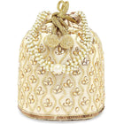 Chic Potli Bag for Fashion Brides - Cream