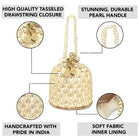 Chic Potli Bag for Fashion Brides - Cream