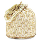 Chic Potli Bag for Fashion Brides - Cream