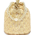 Chic Potli Bag for Fashion Brides - Gold