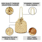 Chic Potli Bag for Fashion Brides - Gold