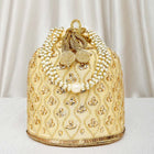 Chic Potli Bag for Fashion Brides - Gold