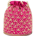 Chic Potli Bag for Fashion Brides - Rani Pink