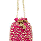 Chic Potli Bag for Fashion Brides - Rani Pink