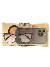 Brown clutch bag named Stylish Classic Envelope Clutch, featuring faux emerald detailing and soft fabric texture | Peora
