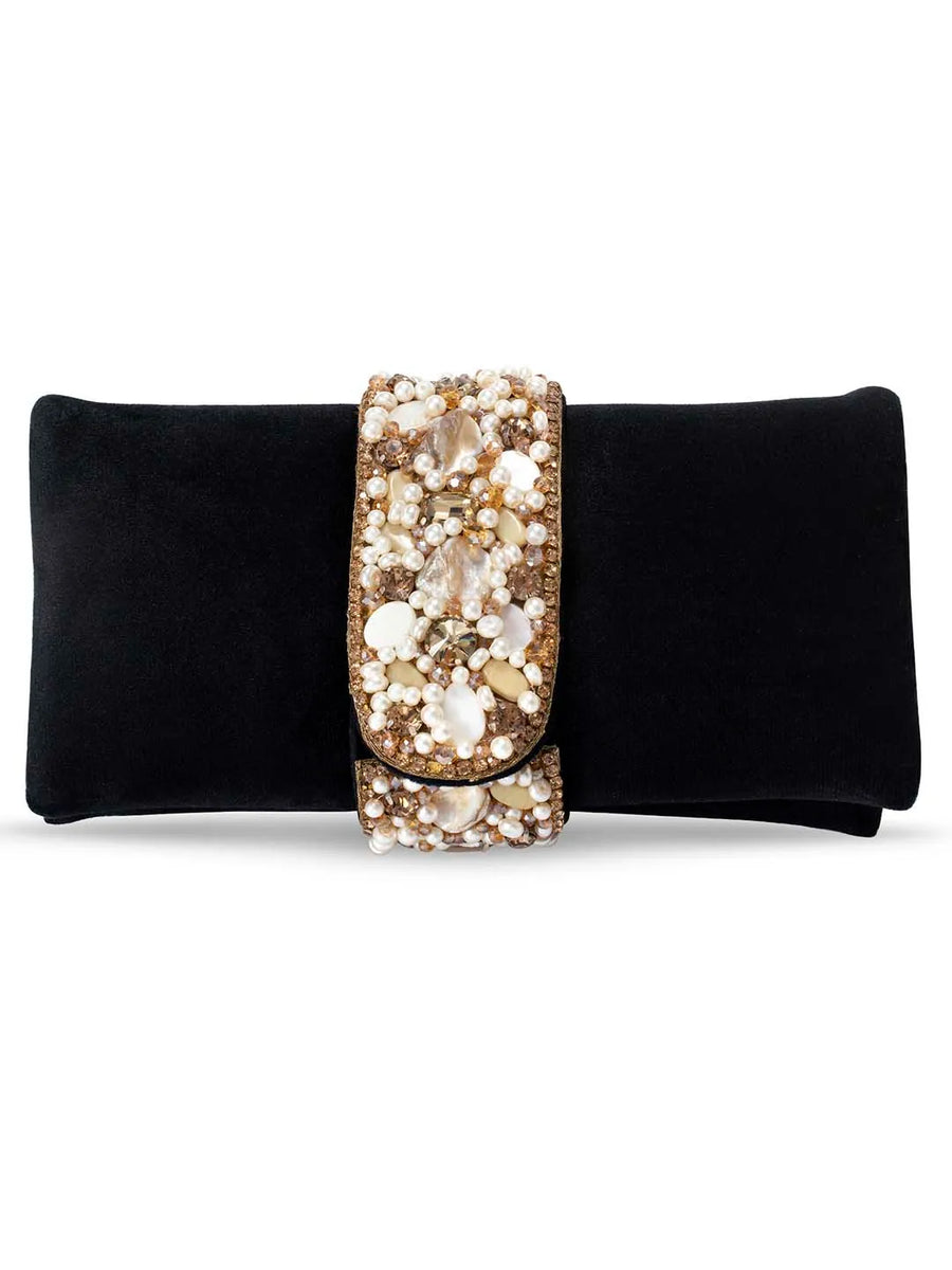 Fashionable Clutch Couture Purse - Black