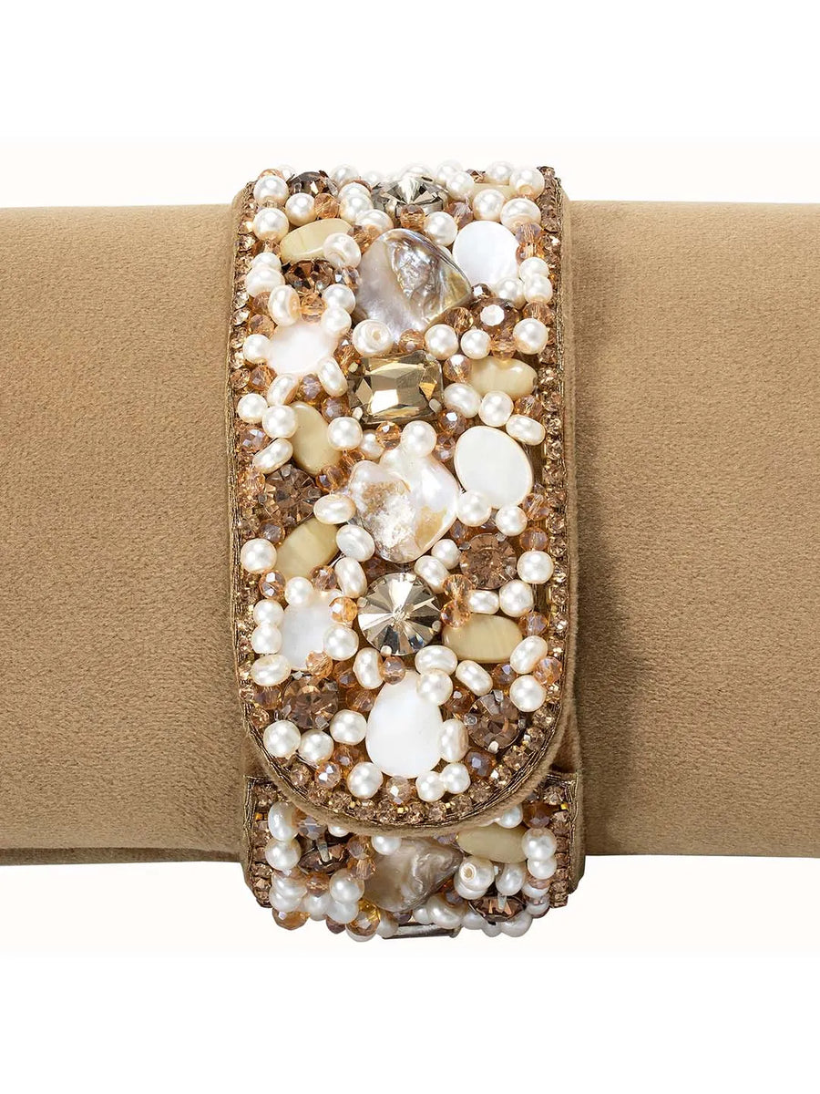 Fashionable Clutch Couture Purse - Brown