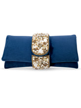 Fashionable Clutch Couture Purse - Blue