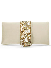 Fashionable Clutch Couture Purse - Cream