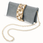 Fashionable Clutch Couture Purse - Grey