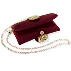 Fashionable Clutch Couture Purse - Maroon