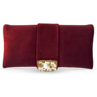 Fashionable Clutch Couture Purse - Maroon