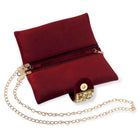Fashionable Clutch Couture Purse - Maroon