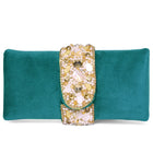 Fashionable Clutch Couture Purse - Teal Green