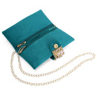 Fashionable Clutch Couture Purse - Teal Green