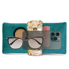 Fashionable Clutch Couture Purse - Teal Green