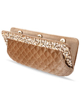 Chic Elegance Party-Ready Brown Clutch