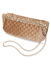 Chic Elegance Party-Ready Brown Clutch