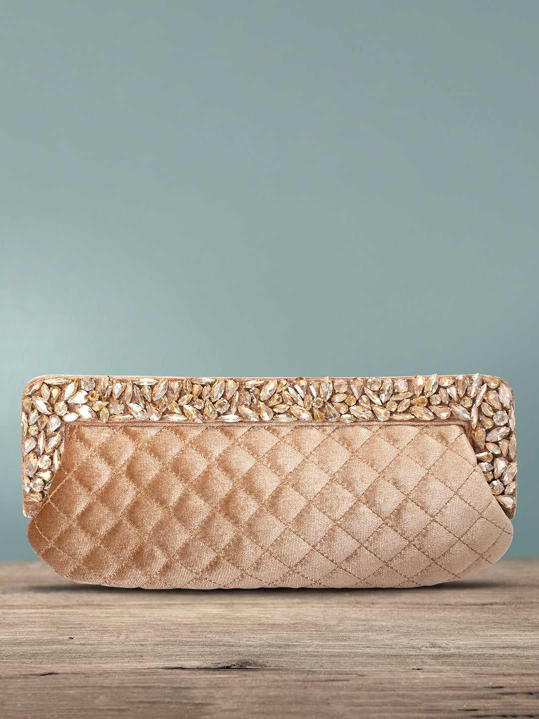 Chic Elegance Party-Ready Brown Clutch