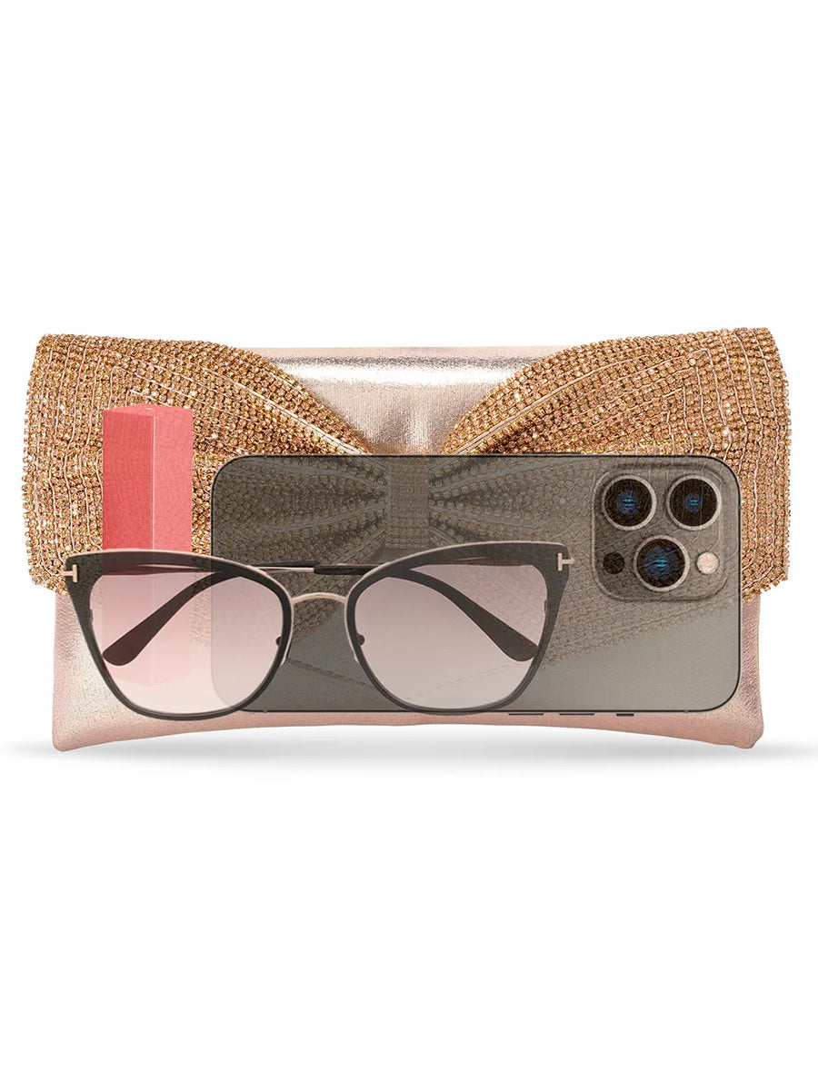 Eternal Glam Bead Bow Statement Purse