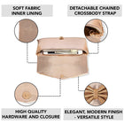 Eternal Glam Bead Bow Statement Purse - Copper