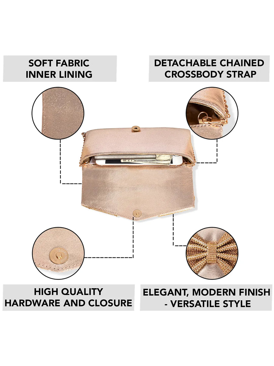 Eternal Glam Bead Bow Statement Purse