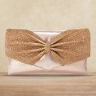 Eternal Glam Bead Bow Statement Purse - Copper