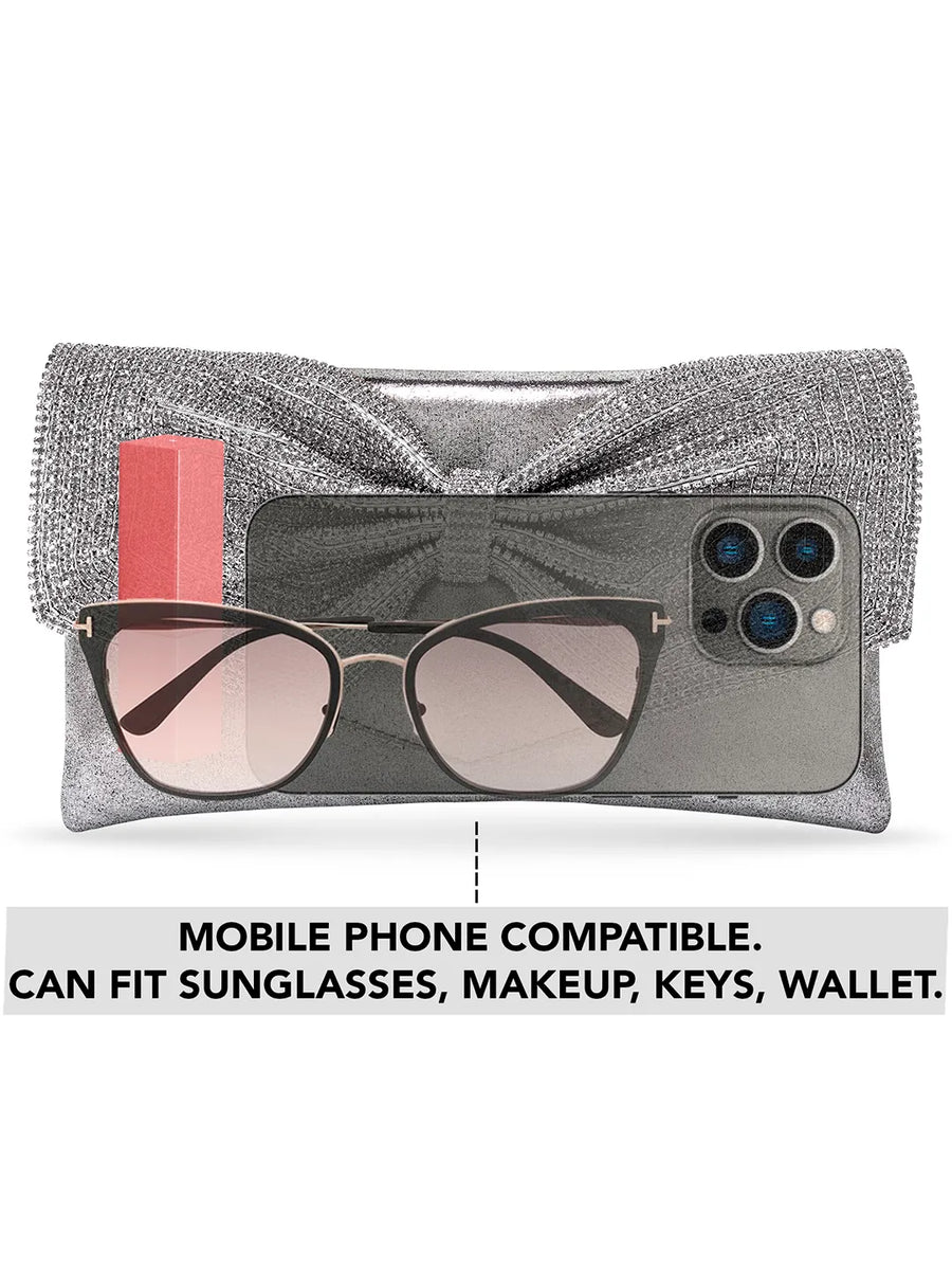 Eternal Glam Bead Bow Statement Purse