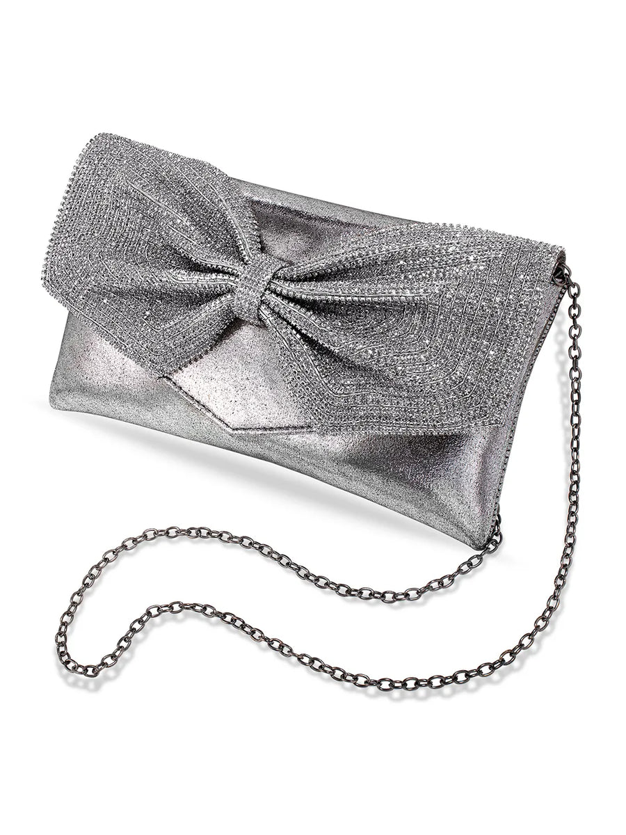 Eternal Glam Bead Bow Statement Purse