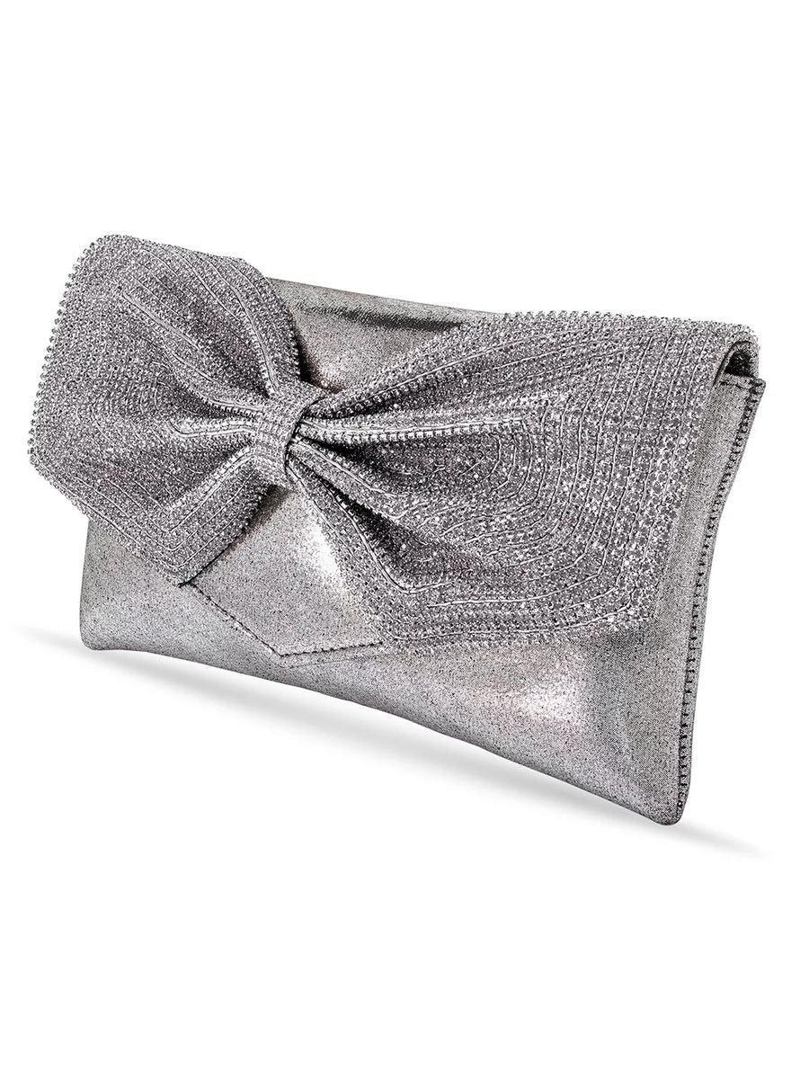 Eternal Glam Bead Bow Statement Purse