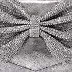 Eternal Glam Bead Bow Statement Purse - Grey
