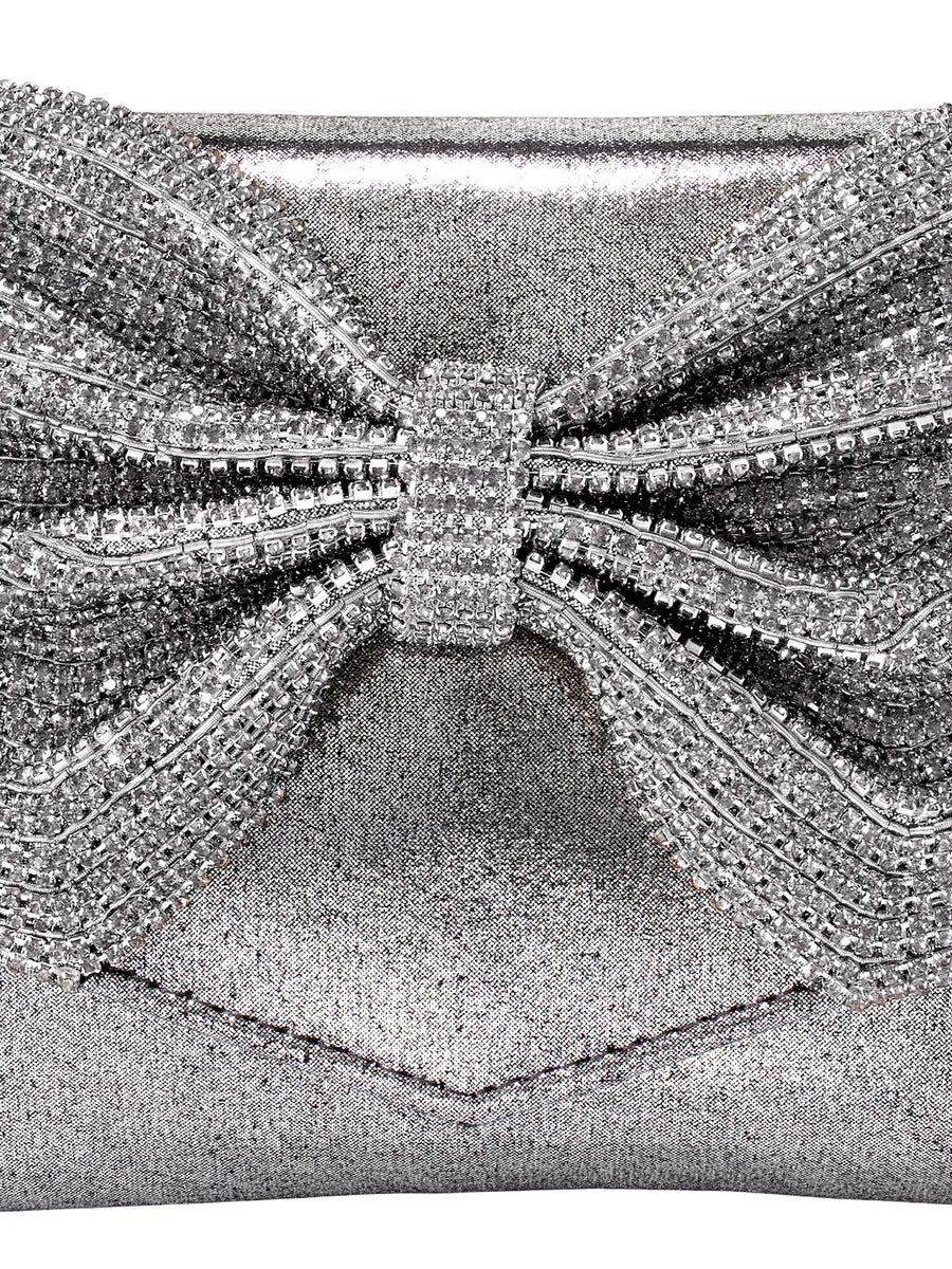 Eternal Glam Bead Bow Statement Purse
