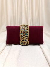 Luxe Mosaic Beaded Statement Box Clutch