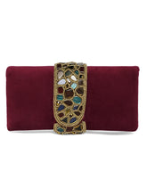 Luxe Mosaic Beaded Statement Box Clutch