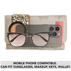 Timeless Majesty Faux Gem Clutch Purse
