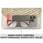 Glimmer Weave Crystal Detail Purse