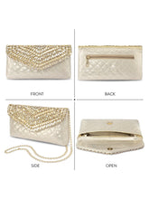 Glimmer Weave Crystal Detail Purse