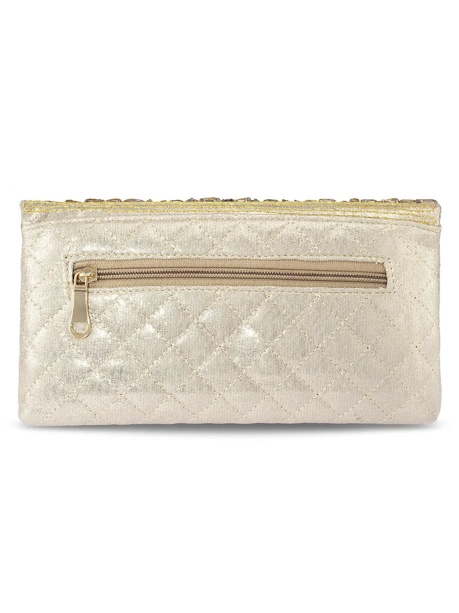 Glimmer Weave Crystal Detail Purse