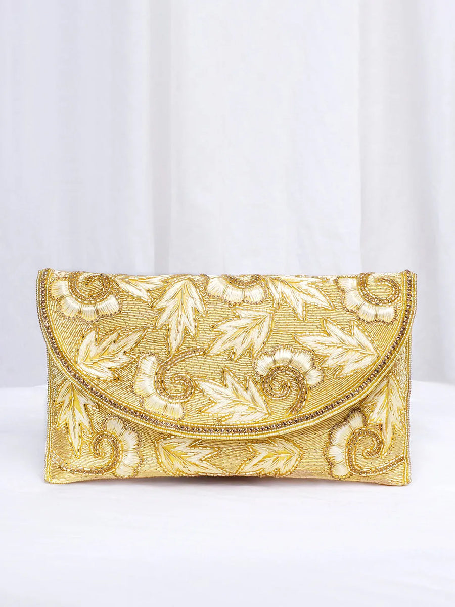 Stitch Embroidery Clutches – Artisanal Elegance | Peora