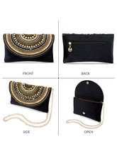 Cocktail Chic Evening Black Clutch