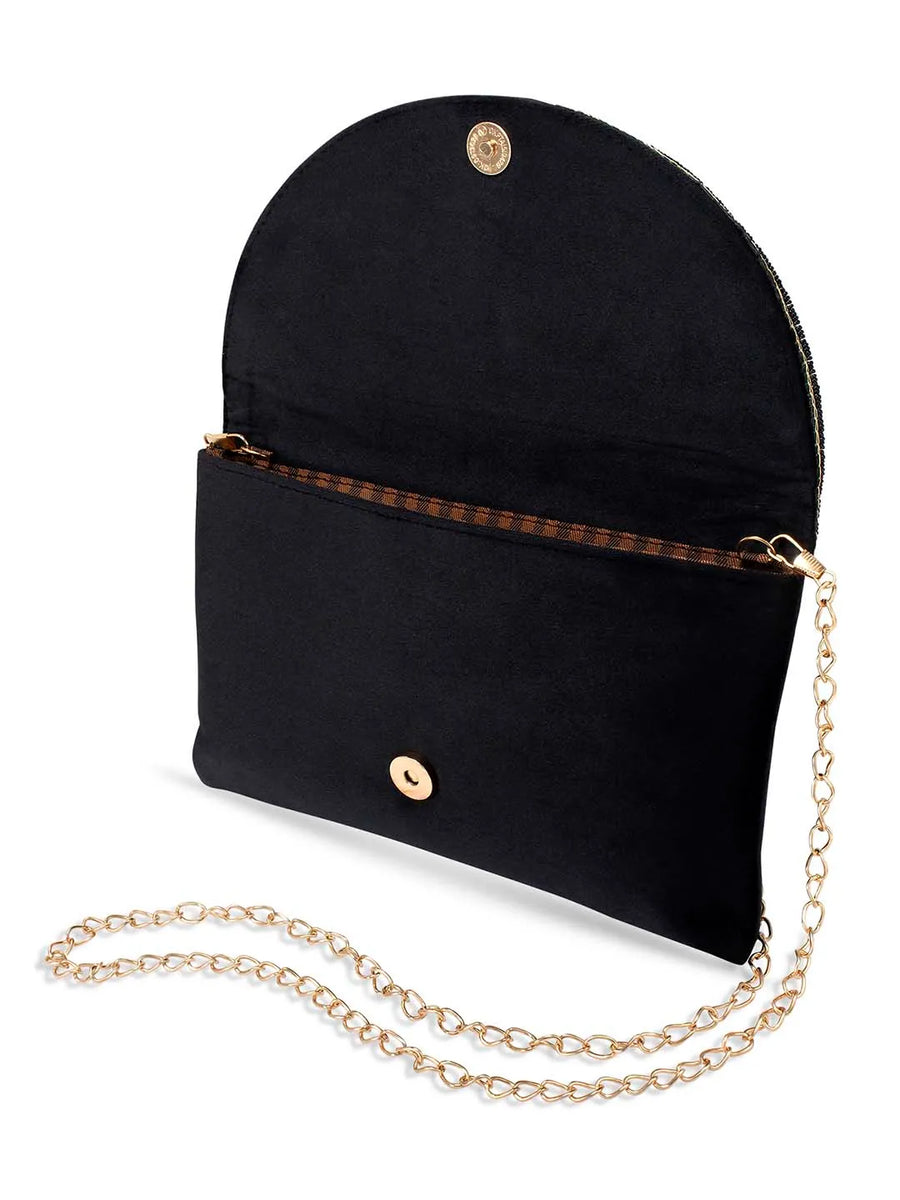Stylish Evening Cocktail Clutch - Black