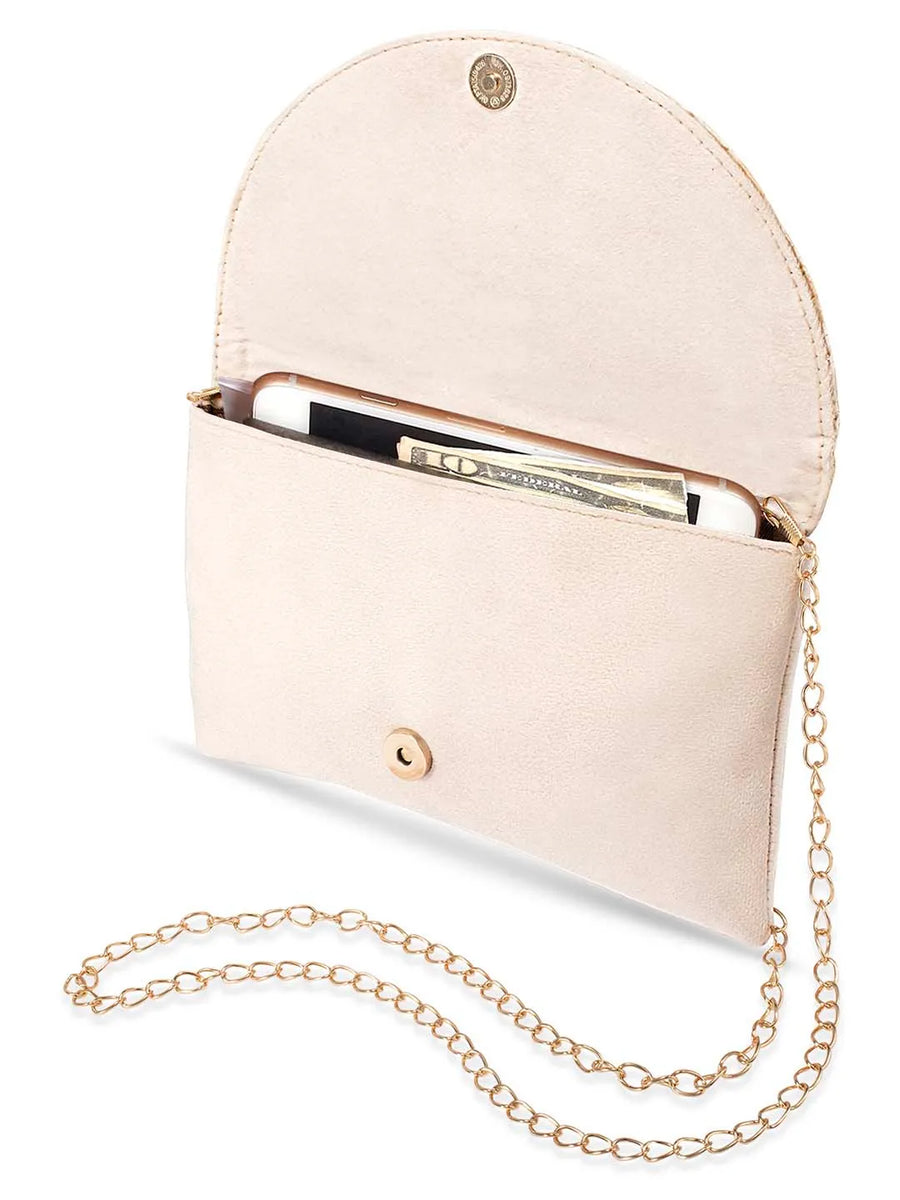 Stylish Evening Cocktail Clutch - Cream
