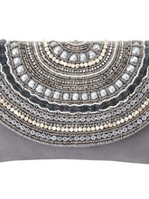 Stylish Evening Cocktail Clutch - Grey